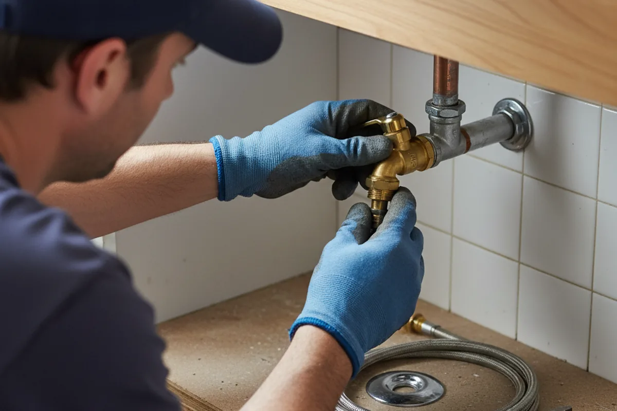 Shutoff valve and fitting work during Repiping in White Pine
